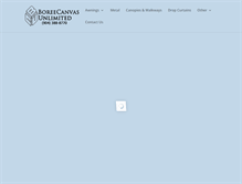 Tablet Screenshot of boreecanvas.com